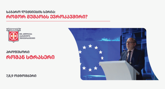 საჯარო ლექციების სერია პროფესორ რომან სტრასერთან - როგორ მუშაობს ევროკავშირი?