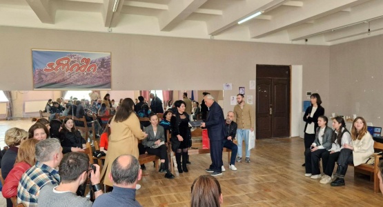 SANGU Rector visits Rustavi 23 Public School