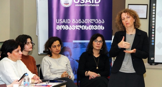 SANGU-ში USAID-ის პროგრამის „განათლება მომავლისთვის“ ფარგლებში სამუშაო შეხვედრა გაიმართა